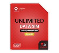 Vodafone SIM dati illimitati - Velocità 5G senza limiti - Dati precaricati per 1 mese dall'ordine - Dati plug & play per banda larga mobile, router e telefoni
