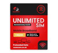 Vodafone Unlimited Data SIM - Velocità 5G senza limiti - Precaricata per 1 mese dall'ordine - Plug & Play Dati per banda larga mobile, router e telefoni