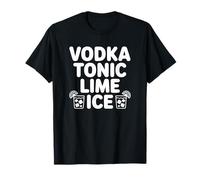 Vodka Tonic Lime Ice - Bere Alcol Divertente Maglietta