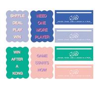 Vodolo 16 accessori - 8 pezzi Mahjong Mixer Shuffler e 8 pezzi di carta line-finder, accessori Mahjong in PVC ispessito e regali per principianti e amanti, per viaggi, feste, concorsi, serate di gioco