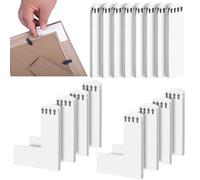 Vodolo Strisce per appendere quadri, 18 pezzi, a forma di L, resistenti, appendiabiti, per pareti senza chiodo