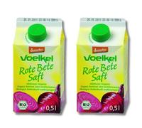 Voelkel Succo di Barbabietola Biologico Demeter, Fermentazione Lattica, 500 ml, Confezione da 2