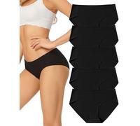 VOENXE Mutande Slip Donna Senza Cuciture,Invisibili Biancheria Hipster Donna Intima, Women Intimo Microfibra Mutandine,Seamless Elasticizzata Underwear,Comode Elasticizzato Intimo di Base, Pacco da 5