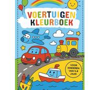 Voertuigen Kleurboek voor Kinderen: 50 leuke pagina’s met auto’s, vrachtwagens, vliegtuigen & meer voor kinderen van 4-8 jaar