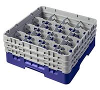 Voetglazenkorf m/3 panni opzet 500 X 500 H 225 mm max 174 mm 16 comp. Cambro 16S638-186