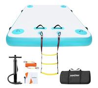 VOFiTNY Plank - Base galleggiante gonfiabile serie (2,4 x 1,8 x 15,2 cm, ciano)