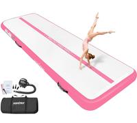 VOFiTNY Tappetino da ginnastica multiuso, 25 x 8 x 10 cm, robusto, gonfiabile, per casa/palestra, colore: rosa