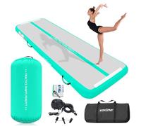 VOFiTNY Tappetino da ginnastica multiuso, 4 m, robusto, gonfiabile, con rullo ad aria, per casa/palestra