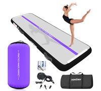 VOFiTNY Tappetino per ginnastica multiuso, 3 m, robusto e gonfiabile, con rullo d'aria, per casa/palestra