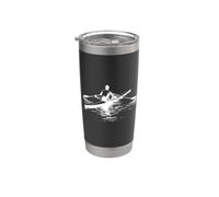 Voga Schizzo Sculling Sweep Canottaggio Bicchiere termico in acciaio inox doppia parete