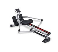 Vogatore a 2 Pistoni GetFit Pro - Regolazione 10 Livelli, Display LCD, Pieghevole - Allenamento a casa