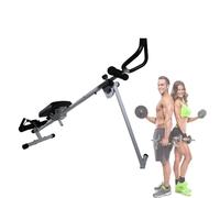 Vogatore Casa, 4 in 1 Multifunzione Addominali, Row Shaper Compatto, Sedile Comfort Regolabile, Allenamento Gambe Glutei, Fitness Cardio, Interno