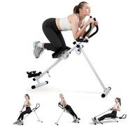 Vogatore da Casa, 4 in 1 Multifunzione, Trainer per Squat Assistito e Vogatore, Comodo e Ergonomico, per Allenamento Completo del Corpo, Home Gym