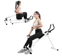 Vogatore da Casa, Multifunzione 4 in 1, Tavola per Flessioni e Vogatore, Ergonomico e Comodo, per Allenamento Completo, Interni Palestra