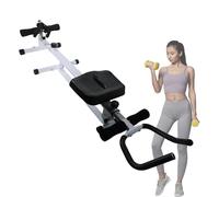 Vogatore Multifunzione, 4 in 1 Ab Trainer Glutei, Macchina da Remo Compatta, Facile Montaggio, Addominali Gambe Schiena, Cardio Fitness, Home Gym
