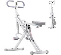 Vogatore per squat - Attrezzatura per esercizi a casa pieghevole con display LCD per allenamento regolabile di glutei e gambe, macchina per fitness cardio