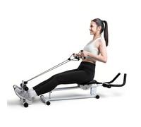 Vogatore Professionale, 4 in 1 Multifunzione, Hip Trust Machine e Vogatore, Regolabile e Silenzioso, per Allenamento di Glutei e Gambe, Home Fitness