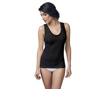 canotta vogatore donna NOTTINGHAM lana e cotone Tg 5/XL colore nero art.VL18 W