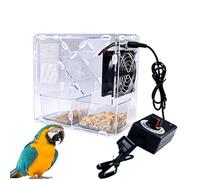 Vogelfutter-Schalenabscheider | mit 2 Behältern, elektrisch, Geschwindigkeit regulierbar | Schnelle Schalen Trennvorrichtung für Vogelfutter,für Finken, Unzertrennliche, Sonnensittiche, Nym