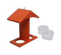 Vogelfutterhaus - 20x10.5x23cm Holz wetterfest | Hängendes Vogelhaus Outdoor für Garten Balkon Terrasse dekorativ langlebig Vogel Futterstation für außen