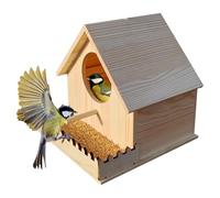 Vogelistkasten - Nuota Ventilata Per Uccelli Con Una Rippa | Sito Di Riproduzione Naturale Per Colibris, Pappagalli, Parassiti, Abitazione Per Uccelli Resistenti Alle Intemperie, Mangiatoia Per Uccell