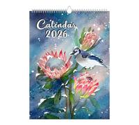 Vogelliebhaber - Calendario da parete 2026, 12 mesi di pianificazione e programmazione, da parete, design artistico, amante della natura, collettivo, per studio, cucina, appartamento, camera da letto