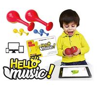 Voggenreiter Maracas - Set di percussioni per bambini a partire dai 12 mesi con software di apprendimento Hello Music per smartphone, tablet e computer (2 maracas incluse)