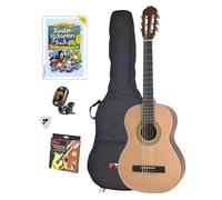 Voggy's - Set di chitarre per bambini a partire dagli 8 anni in su, con accessori, adatto anche per principianti, colore naturale