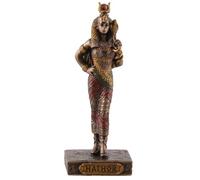 VOGLER Joh. Vogler GmbH Dea egiziana Hathor, in miniatura, bronzo./colorato