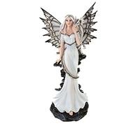 VOGLER Joh. Vogler GmbH Fata Dragorania con drago sulla spalla 55 cm Fairy Elfo Figura Fantasy Angelo