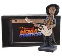 VOGLER Joh. Vogler GmbH Funny Life - Rockstar Jimi, il dio della chitarra, Hey Joe, in pietra artificiale, dipinto a mano, collezione Warren Stratford, multicolore, LxBxH ca. 13x9x18 cm