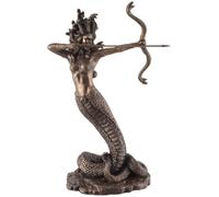 VOGLER Joh. Vogler GmbH Medusa, saggezza greca spara con arco e freccia bronzati da Veronese
