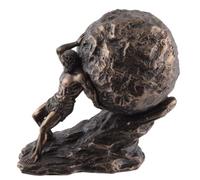 VOGLER Joh. Vogler GmbH Sisifo leggenda greca con rocce - bronzato da Veronese