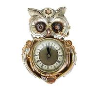 VOGLER Joh. Vogler GmbH Steampunk - Orologio da parete a forma di gufi, 21 cm, stile retrò