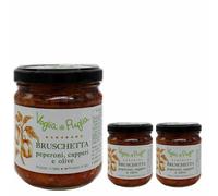 Voglia Di Puglia Bruschetta Peperoni Capperi E Olive Olio Extravergine 190 gr