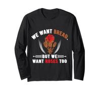 Vogliamo Il Pane, ma Vogliamo Anche Le Rose Maglia a Manica