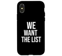 Vogliamo la dichiarazione di protesta della lista Jeffrey List Custodia per iPhone X/XS