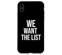 Vogliamo la dichiarazione di protesta della lista Jeffrey List Custodia per iPhone XS Max