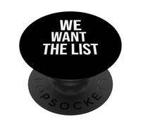 Vogliamo la dichiarazione di protesta della lista Jeffrey List PopSockets PopGrip Adesivo