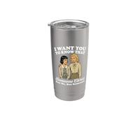Voglio che tu sappia che a qualcuno importa non a me ma a qualcuno Bicchiere termico in acciaio inox doppia parete