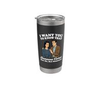Voglio che tu sappia che a qualcuno importa non a me ma a qualcuno Bicchiere termico in acciaio inox doppia parete