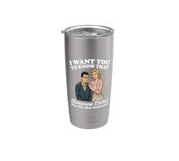 Voglio che tu sappia che a qualcuno importa non a me ma a qualcuno Bicchiere termico in acciaio inox doppia parete