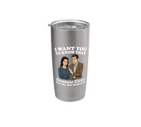 Voglio che tu sappia che a qualcuno importa non a me ma a qualcuno Bicchiere termico in acciaio inox doppia parete