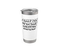 Voglio che tu sia gentile finché non è ora di non essere gentile Bicchiere termico in acciaio inox doppia parete