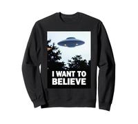 Voglio Credere Classico UFO Alien Dream Incontro Felpa