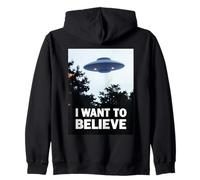 Voglio Credere Classico UFO Alien Dream Incontro Felpa con Cappuccio