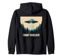 Voglio Credere Classico UFO UAP Craft Dream Incontro Felpa con Cappuccio