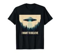 Voglio Credere Classico UFO UAP Craft Dream Incontro Maglietta