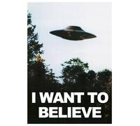 Voglio Credere Nelle X-Files UFO Locandina Originale PREMIUM