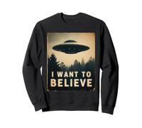 Voglio Credere Vintage UFO Classico Sogno Incontro Felpa